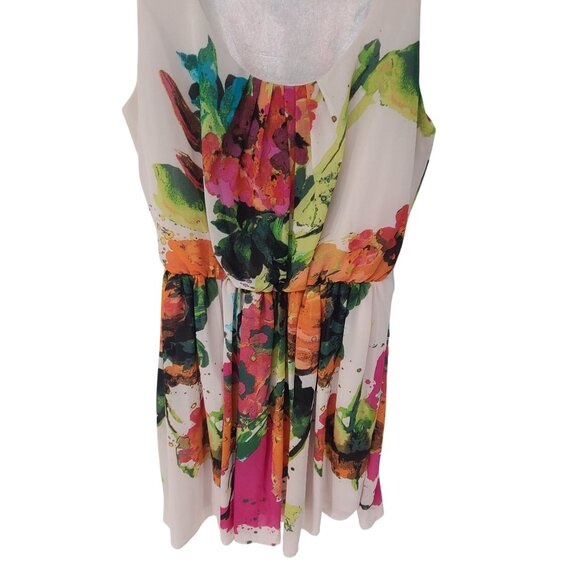 Margo & Sebastion Women's Sleeveless Mini Dress Floral Size S Floral - Picture 2 of 6